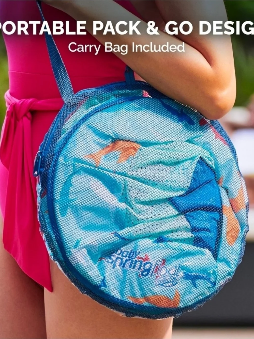 Swimways Blue Baby SpringFloat with Sunshade